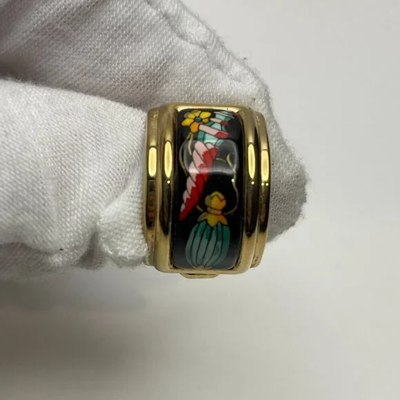 Hermès Pre-Owned 20th Century Enamel Les Flacons Clip On Earrings - Preowned - Picture 3 of 8